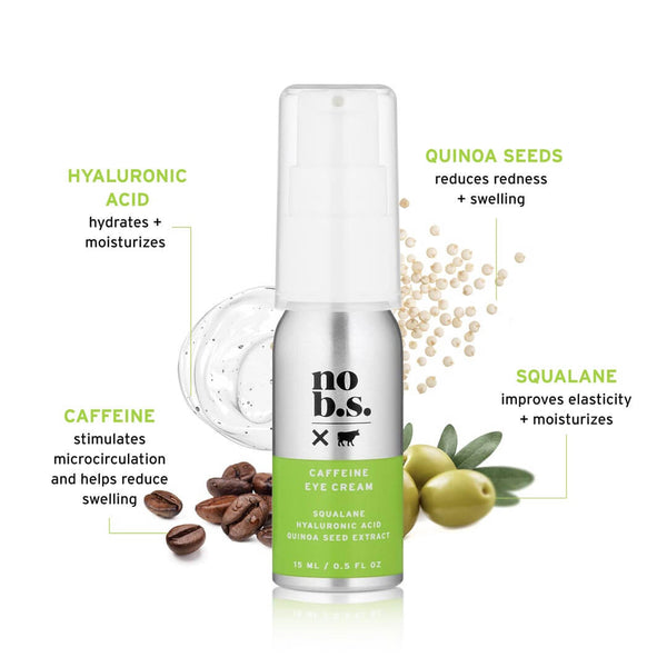 No BS Skincare Caffeine Eye Cream Ingredients 