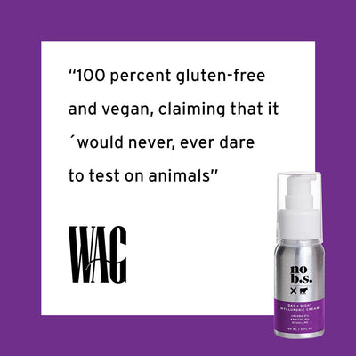 No BS Hyaluronic Day + Night Cream PR Quote