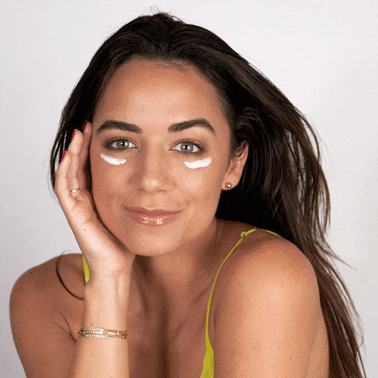 No BS Skincare Caffeine Eye Cream Application